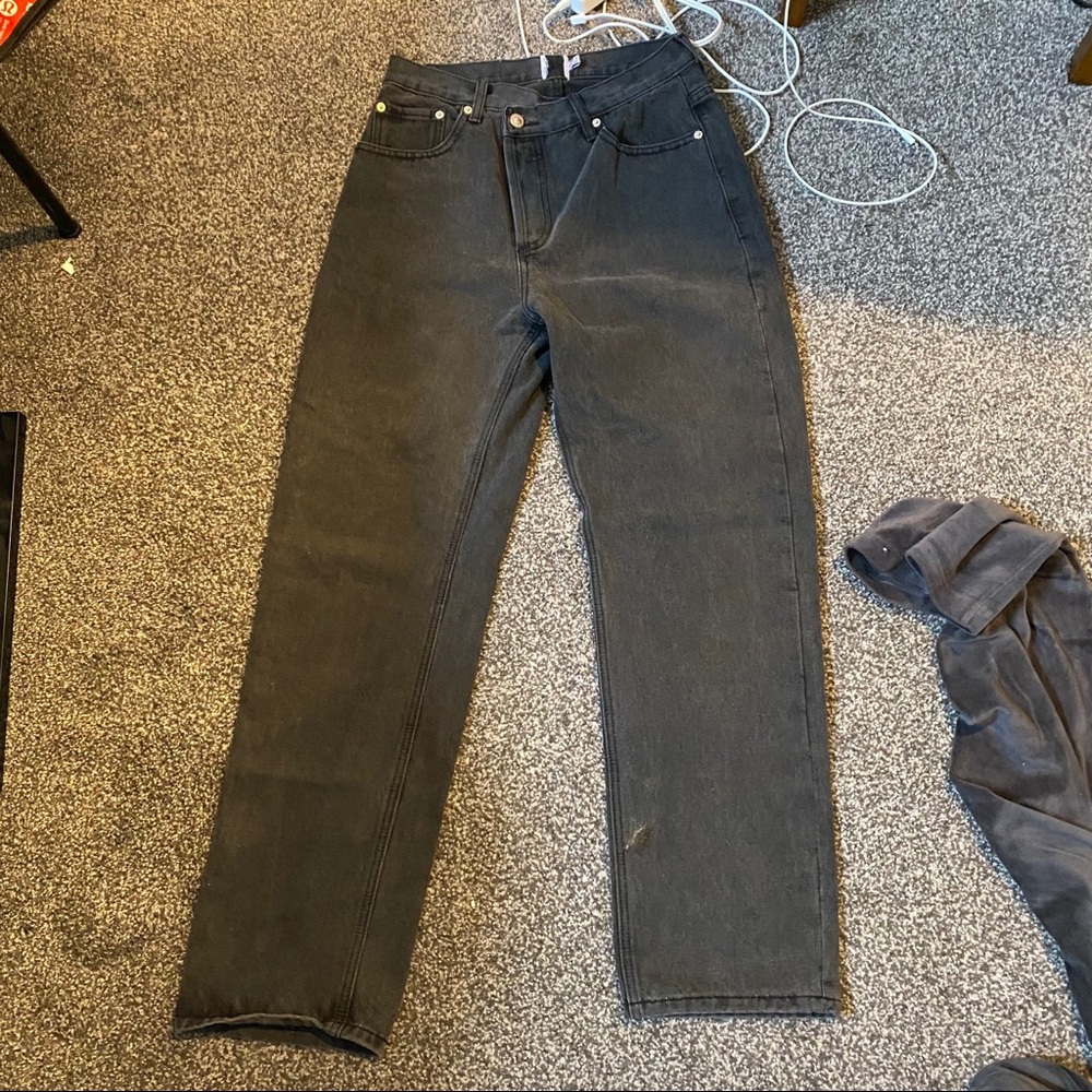 Princess Polly holly asymmetrical jeans